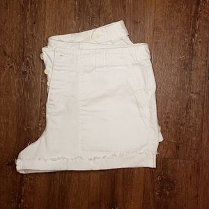 Ralph Lauren White Denim Cutoff Shorts